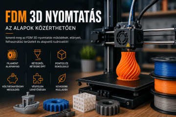 FDM 3D nyomtatás rétegről rétegre felépített műanyag tárgyakkal