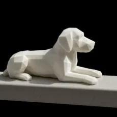Geometric Labrador Retriever Sculpture – Decor