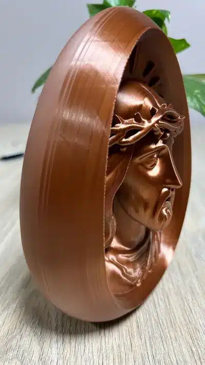 Risen Christ Relief – Sacred 3D Printed Sculpture – Kép 2