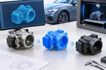Autóipari alkatrész reprodukció példája 3D-ben